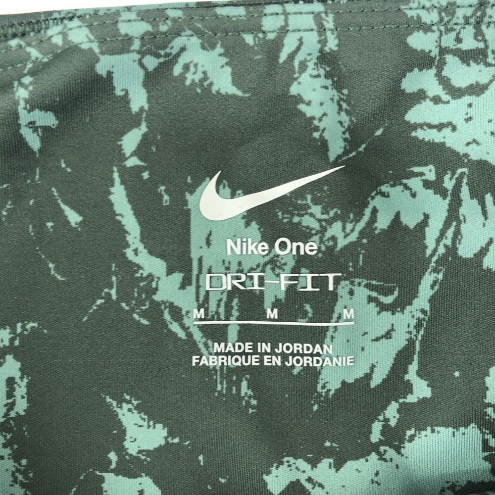 Nike One Printed High‎ Rise 7/8 Leggings Womens Medium FZ3229-338 Green Pattern - Picture 5 of 8